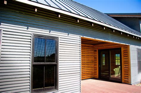 corrugated metal on house|homes with metal siding photos.